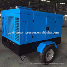 Compressor de ar portátil diesel da Único-fase da extremidade do ar 8bar / 45kw de Qk7.5 / 8 Bule Yne163ra